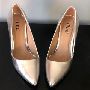 Diba silver heels
